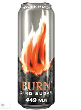 Энергетический напиток Burn Персик-Манго, 0,449 л 6560