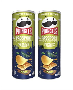 Картофельные чипсы Pringles Passport Italian Style Focaccia / Принглс Фокачча - Итальянская пшеничная лепёшка 165 гр 6601